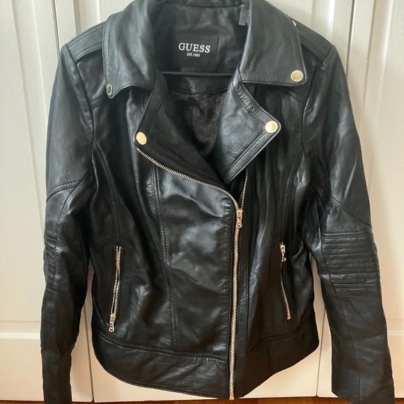 Guess Jackets & Blazers - Medium Guess Leather Jacket